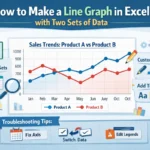featured image - how to make a line graph in excel with two sets of data