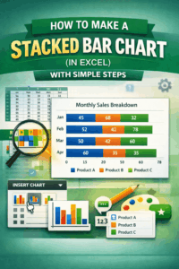 featured image - how to make a stacked bar chart in excel