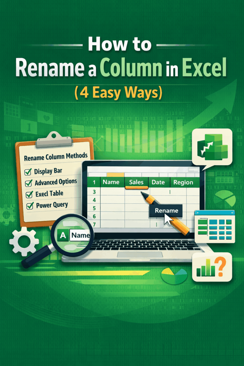 featured image - how to rename column in excel