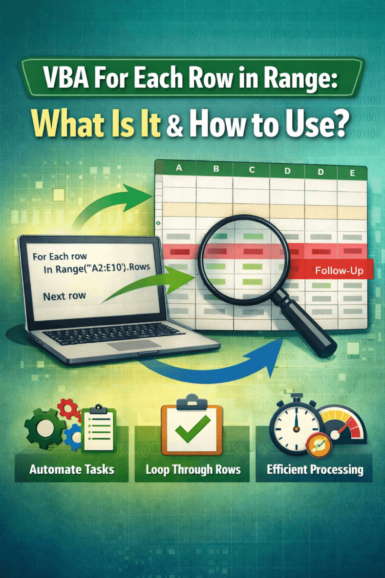 featured image - vba for each row in range