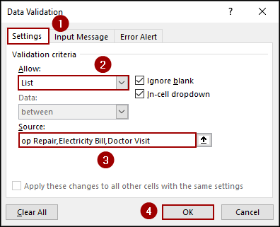 Steps to Create an Expense Report in Excel