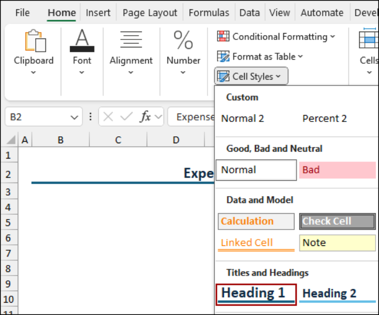 How to Create an Expense Report in Excel (with Easy Steps) - Excel Insider