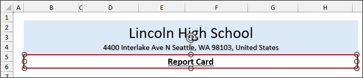 Steps to Make a Report Card in Excel
