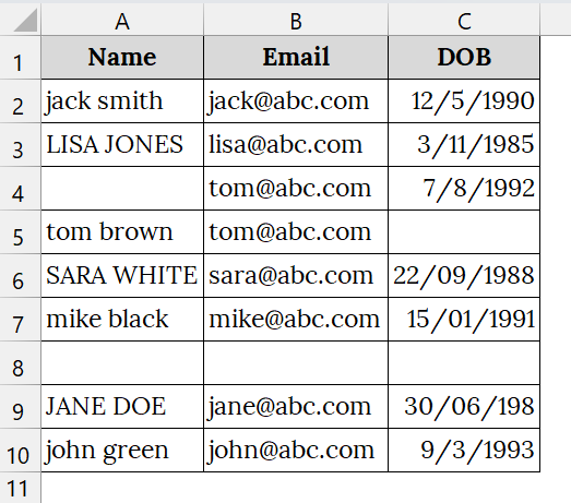 Using Power Query to Clean Texts and Remove Empty Entries
