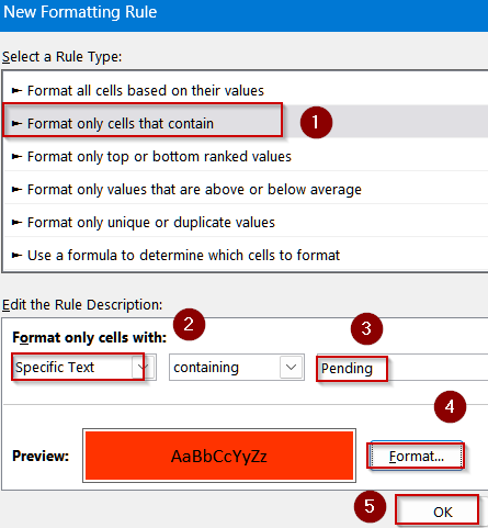 Steps to Create a Drop Down List with Color in Excel