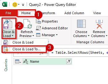 Using Power Query to Create Dynamic Table Of Content fo Tabs in Excel