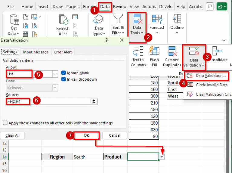 How to Extract Data Based on a Drop-Down List Selection in Excel ...