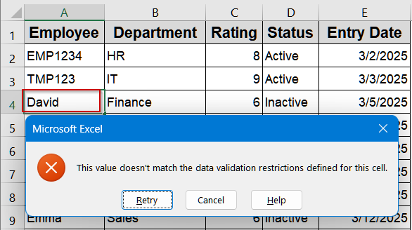 Restrict Entry Based on Starting Characters and Length