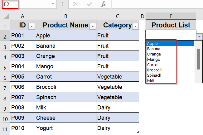 Apply the INDIRECT Function for Flexible Table References