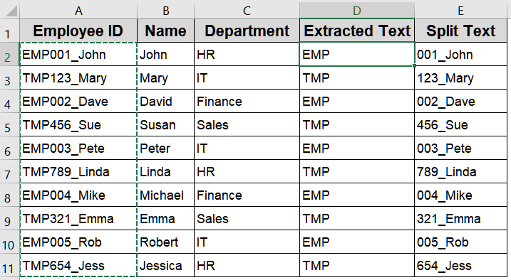 Use Text to Columns for Fixed-Width Extraction