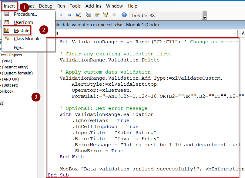 Automate Combined Validation Using VBA Code