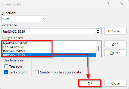 Using the Consolidate Feature to Pull the Same Cell from Multiple Sheets into a Master Column