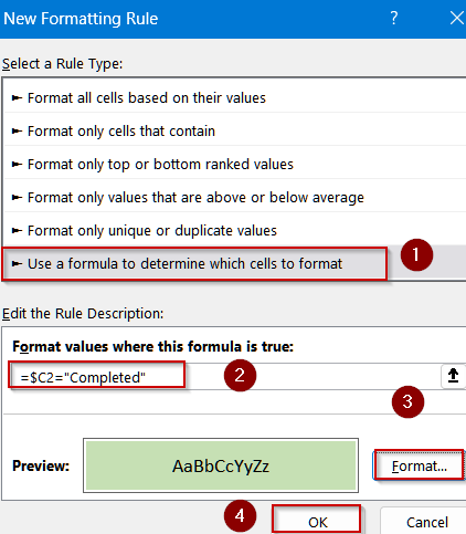 Steps to Create a Drop Down List with Color in Excel
