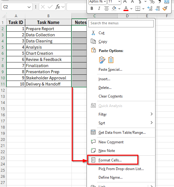 Using Custom Number Formatting to Add Bullet Points