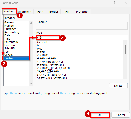 Using Custom Number Formatting to Add Bullet Points