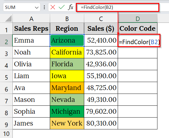 Applying a VBA Macro to Filter by Multiple Colors in Excel
