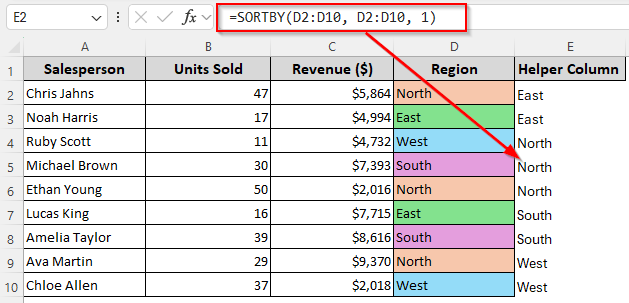Grouping Similar Texts by Manually Assigning Numbers to Cell Colors