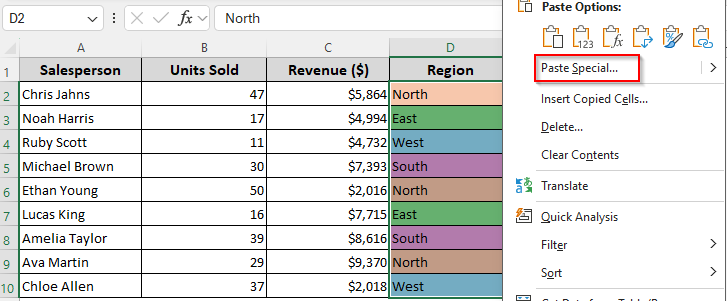 Grouping Similar Texts by Manually Assigning Numbers to Cell Colors
