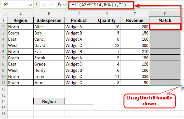 Using Helper Columns with INDEX and SMALL Functions