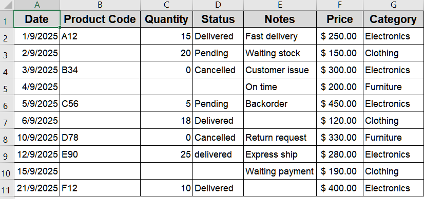 Highlight Rows Using OR Logic Across Columns