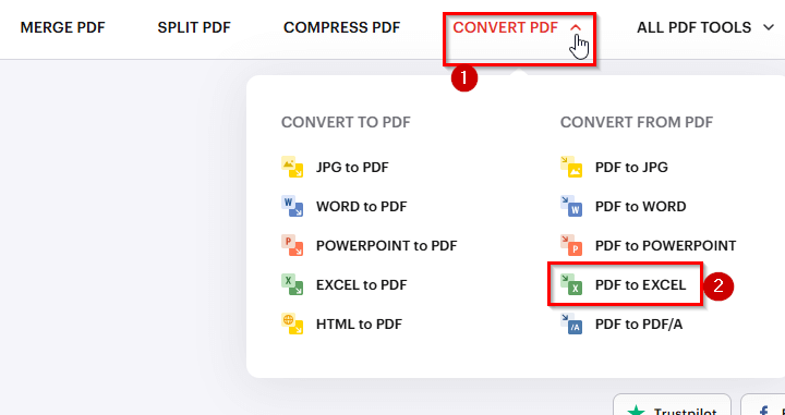 Using Free Online Converters (iLovePDF or Smallpdf)