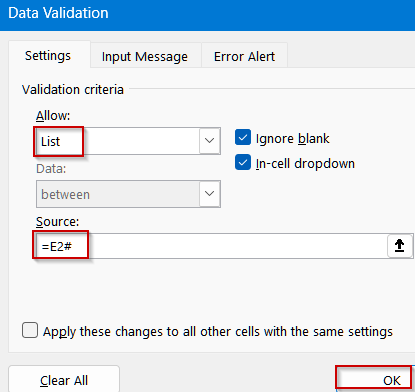 Auto-Update List Using the Spill Range in Modern Excel