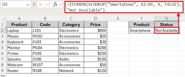 Comparing HLOOKUP vs VLOOKUP Function for Error Handling