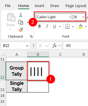Make Tally Charts in Excel from a Bar Chart