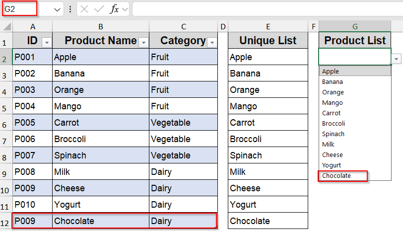 Auto-Update List Using the Spill Range in Modern Excel