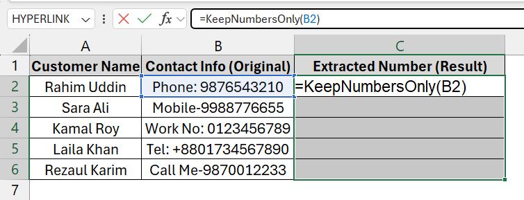 Applying a VBA Macro to Remove Text from an Excel Cell