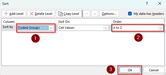 Using a Formula to Assign Group Names Based on Similar Values
