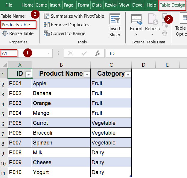 Use Named Ranges to Create a Drop-Down List Using Formulas tab