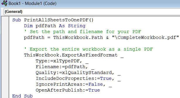 Automate Printing All Worksheets Using VBA