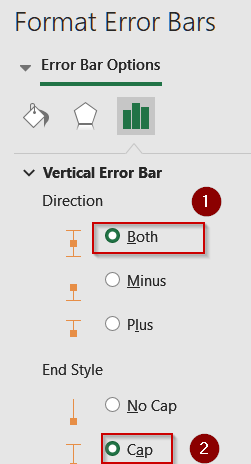 Visualize Percentage Change Using Helper Columns