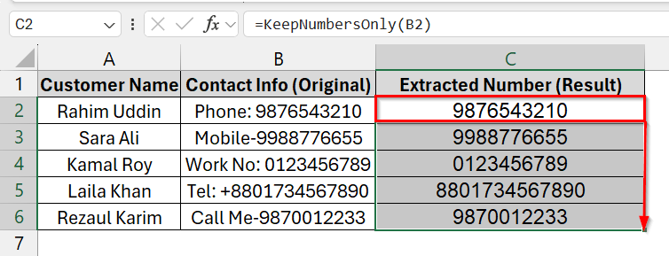 Applying a VBA Macro to Remove Text from an Excel Cell