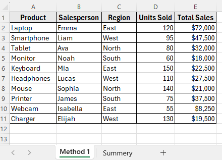 Create a Navigation Button Using Shapes in Excel