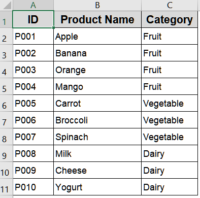 Create a Dynamic Drop-Down Using a Table Range