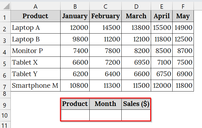 Using a Dynamic VLOOKUP with the MATCH Function
