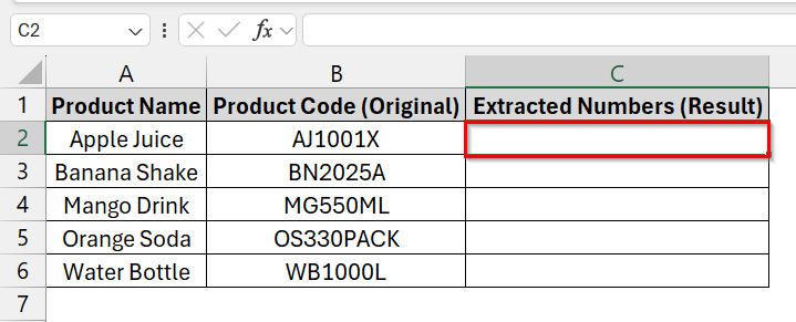 Using Dynamic Array Formula to Remove Text and Keep Only Numbers in Excel