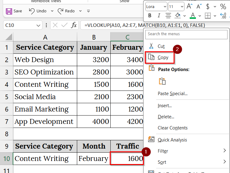 Copy VLOOKUP Formula and Paste as Value Only
