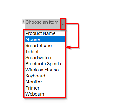 Importing an Excel List into a Word Drop-Down Using VBA