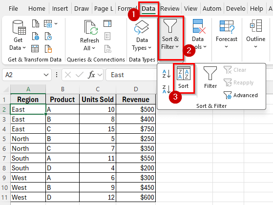 Creating Multi-Level Subtotals (Nested Subtotals) in Excel
