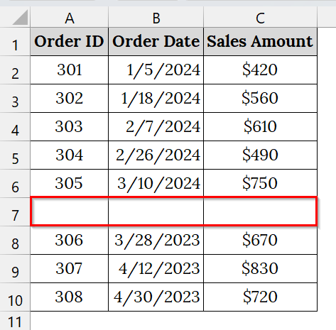Use Manual Selection Technique to Ensure Filter Applies to All Rows