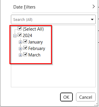 Use Manual Selection Technique to Ensure Filter Applies to All Rows