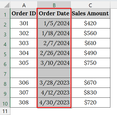 Use Manual Selection Technique to Ensure Filter Applies to All Rows
