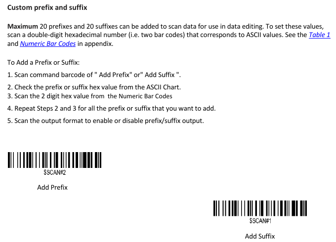 Reprogramming the Scanner with a Barcode