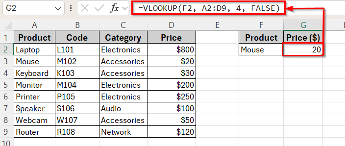 Basic Lookups Using HLOOKUP vs VLOOKUP