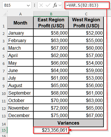 Conduct an Unpaired T Test in Excel with the T.TEST Function