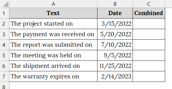Applying the Ampersand (&) Operator to Join Date and Text