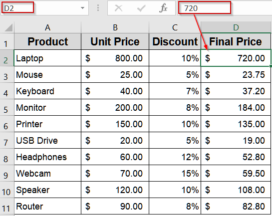 Converting Formula Results Using Copy and Paste Feature